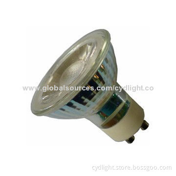 GU10 LED Bulb, Halogen Glass COB, 250lm Luminous Flux, 22W Replacement, 80Ra CRI